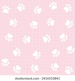 Whimsical Cat Paw Pattern Adorable Feline Prints for Your Creative Delight