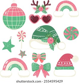 Whimsical Christmas Ornament Collection art