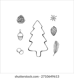 Conjunto de Navidades caprichosas con árbol