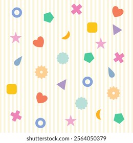 Whimsical designs cute patterns with meaningful symbols.