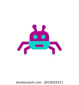 Whimsical digital a stylized extraterrestrial automaton. Ideal for children's media or playful technology concepts.