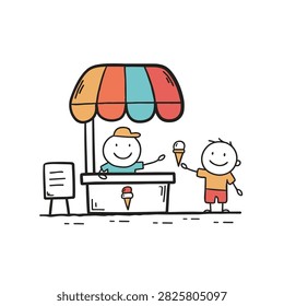 A whimsical doodle friendly
