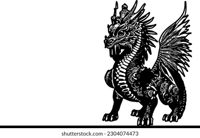 "Whimsical Dragon Dance: Cartoon Silhouette Art of Chinese Dragons"
"Mystical Creatures: Cartoon Silhouette Art Showcasing Chinese Dragon Magic"