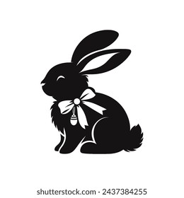 Whimsical Easter Charm Vector Illustration of Easter Bunny
