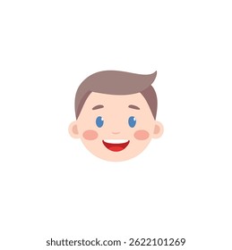 Whimsical face icon showing mixed emotion, kid-friendly style