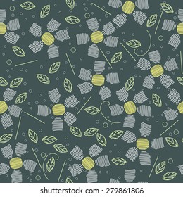 Whimsical floral pattern
