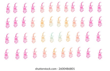 Whimsical Floral Patterns  Symphony of Soft Floral Gradients