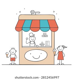 A whimsical hand drawn