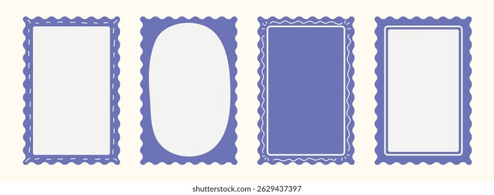 Carimbo italiano desenhado à mão fantástico conjunto de carimbos. Vintage Itália verão doodle conjunto de fronteira. Quadros minimalistas, elementos mediterrâneos para menu, casamento, impressões, convite. Ilusão de vetor isolada costeira