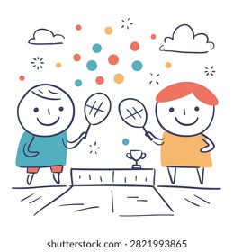 A whimsical hand drawn