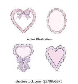 Whimsical Hand-Drawn Deorative Frame. Vector Illustration