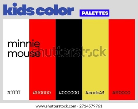 Whimsical harmony Minnie Mouse designed for children showcasing friendly balanced palette inspiring imagination creativity fun learning everyday
