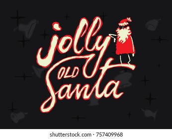 Whimsical Illustrated Christmas Lettering