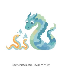 A whimsical illustration featuring