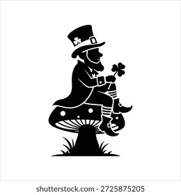 Caprichoso duende en Arte vectorial de setas