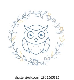A whimsical line art