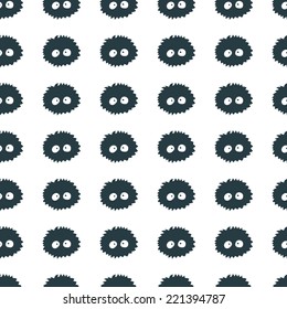 Whimsical Little Monster Seamless Pattern