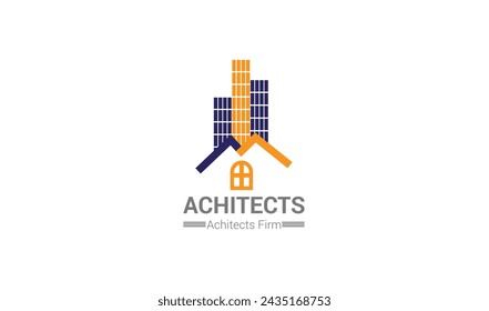A whimsical logo design with a playful depiction of a house surrounded by trees and flowers, evoking a sense of tranquility and nature.
