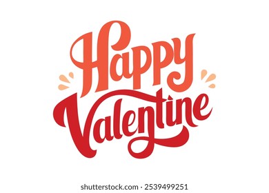 Whimsical Love Typography for Happy Valentine’s Day
