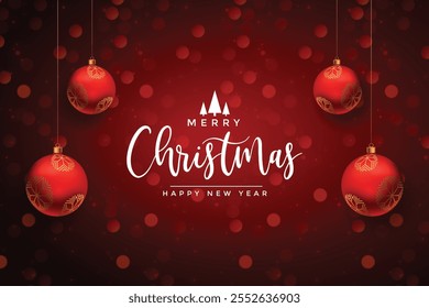 Whimsical Merry Christmas Poster Template for Events