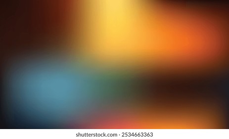Whimsical mixed color gradient vector mesh with cloud-like shapes, exuding a dreamy and ethereal quality.