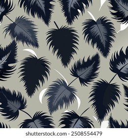 Whimsical Ostrich Feather Seamless Pattern for Fashion