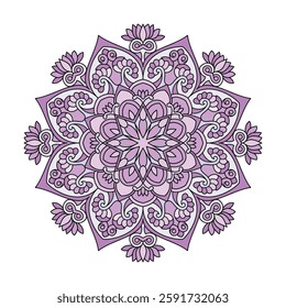 Whimsical Petals Colour mandala coloring book page. Easy Mandala Coloring Book Pages for Adults to Relax, Experiences Give Relief. Resizeable Vector File