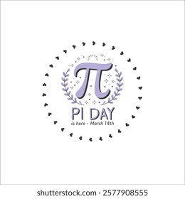 Whimsical Pi Day Illustration with Bold Pi Symbol and Nature Elements
Cheerful Pi Day Design with Stylized Pi Symbol and Modern Typography
