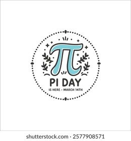 Whimsical Pi Day Illustration with Bold Pi Symbol and Nature Elements
Cheerful Pi Day Design with Stylized Pi Symbol and Modern Typography
