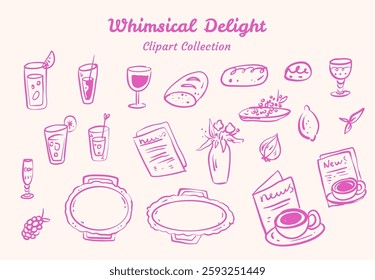 Whimsical Quirky Wedding Doodle Hand Drawn and Playful Design for Unique Celebrations