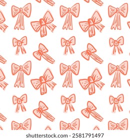 Whimsical Ribbon Pattern Design Playful and Fun Look For Scrapbooking and Crafts