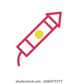 Whimsical Rocket Illustration on White Backdrop