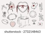 Whimsical rococo wedding and Valentine