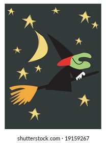 Whimsical Scary Witch
