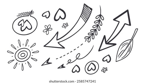Whimsical Sketches: Fun Graphic Elements
