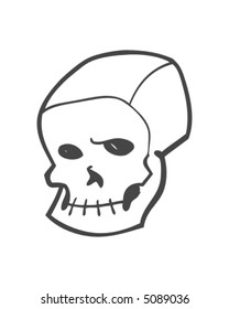 WHIMSICAL SKULL