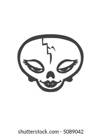 WHIMSICAL SKULL