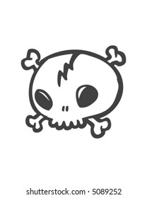 Whimsical Skull