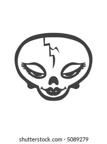 Whimsical Skull