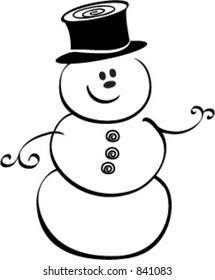 Whimsical Snowman