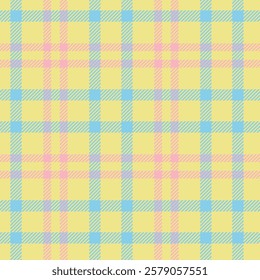 Whimsical Soft-Toned Plaid Design for Scrapbooking