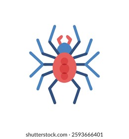 A whimsical spider icon ideal for fun and creative designs.