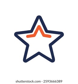 A whimsical star icon ideal for fun and playful designs.