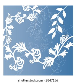 whimsical stylized leaves and design  vector