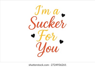 Un gráfico de texto caprichoso con la frase 'soy un tonto para ti' adornado con corazones.