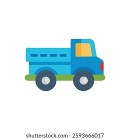 A whimsical toy truck icon ideal for joyful adventures.