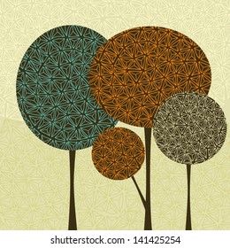 Whimsical Trees Illustration