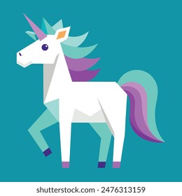 whimsical unicorn illustration, unicorn illustration for kids, fantasy unicorn vector art