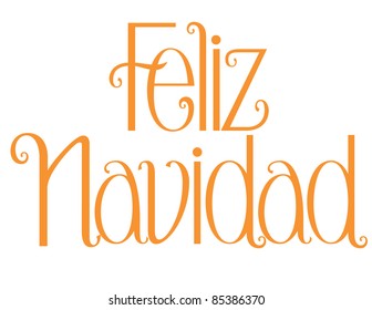 Whimsical Vector Lettering Series: Feliz Navidad