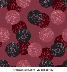 Whimsical Wildflowers Vector Pattern  can be use for background and apparel design